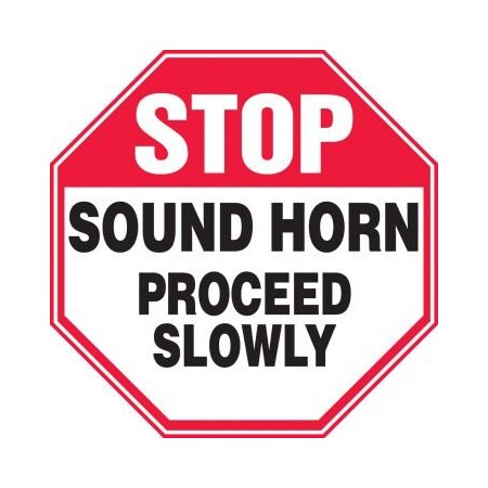 SAFETY SIGN STOP  SOUND HORN  MVHR935XL